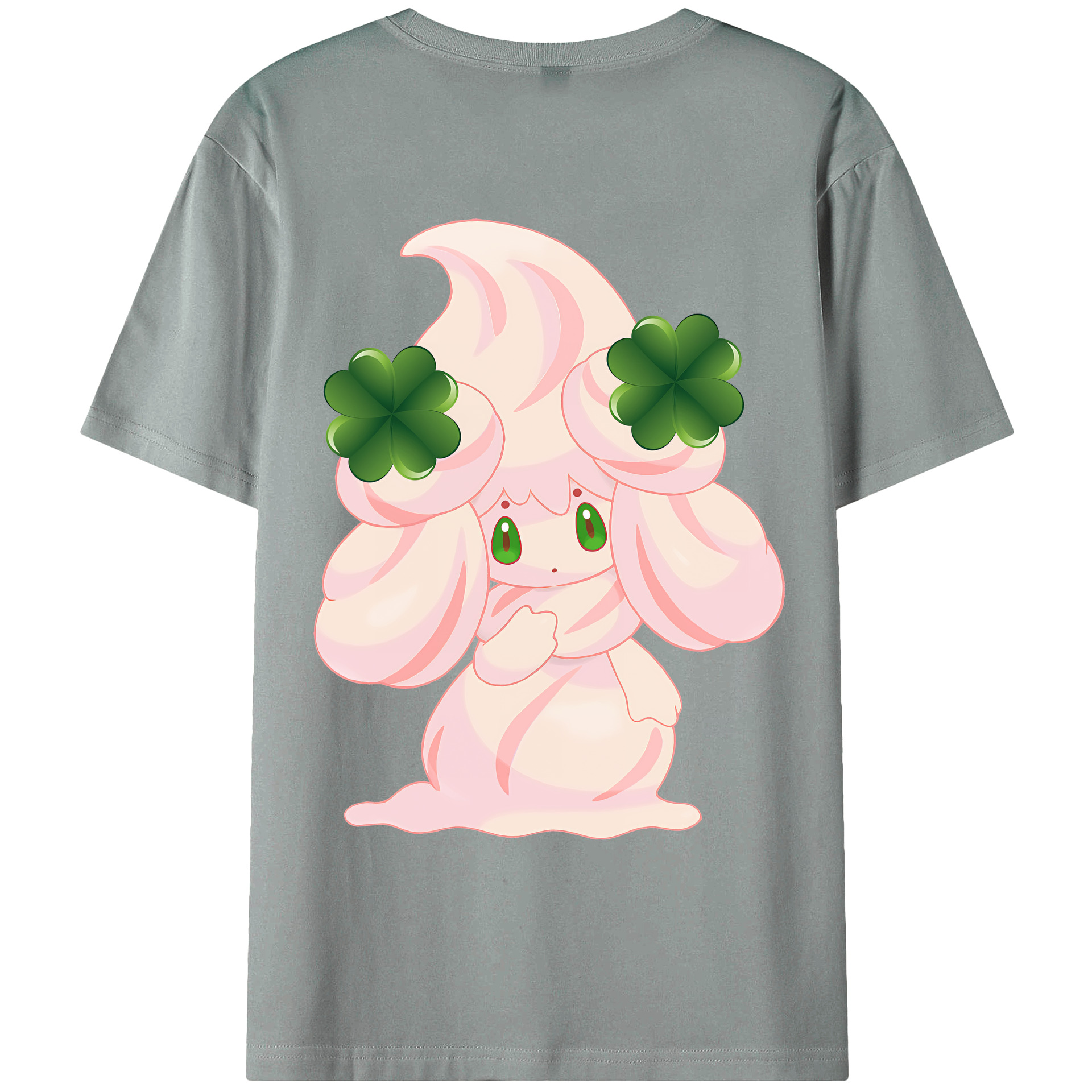 （画像用） ポケットモンスター Pokémon 綿100％ メンズ半袖Tシャツ（バックプリント） 通気性